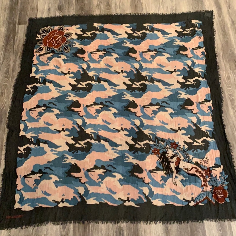 Zadig & Voltaire Camo Scarf - Picture 1 of 7